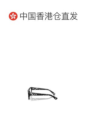 香港直邮PRADA 男士太阳镜 PRA01V15O1O1 SS2024 黑色 矩形框徽标