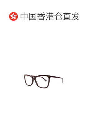 香港直邮GUCCI 女士眼镜 GG0025O007 CO 灰色古驰徽标 全框平光镜