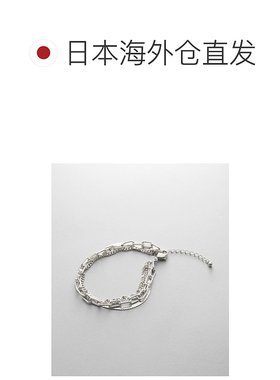1h可退 日本直邮COCOSHNIK 女士 SV925银 多链设计 四重链条手链