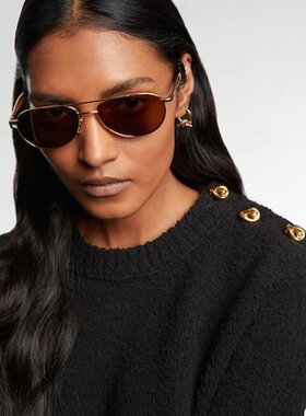 Bottega Veneta 葆蝶家 女士 Fin 飞行员太阳眼镜