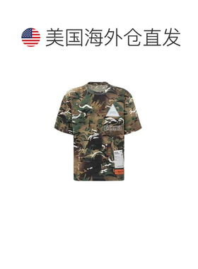 自营Heron Preston Cotton Men's T-Shirt - bicolor 美国奥莱直