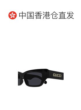 香港直邮Gucci 古驰 男士 徽标太阳镜 GG1296S black黑色 舒适时