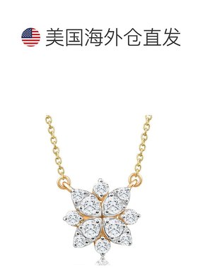 自营 pompeii3pompeii 3.55Ct TW Diamond Cluster Halo Round Pe