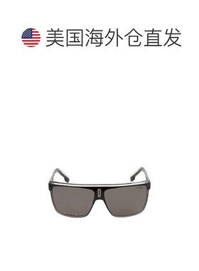自营 Carrera 22/N 男式黑色偏光灰色眉线 63-12-130 太阳镜 - 灰