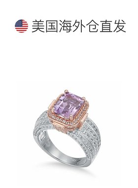 自营 Suzy Levian 双色纯银 4.88 TCW 紫色紫水晶 - 紫色 美国奥