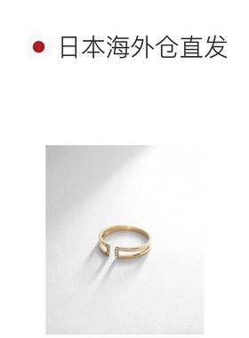 日潮跑腿COCOSHNIK 钻石拱形开缝戒指