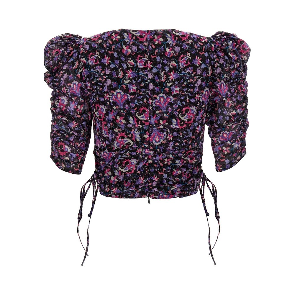 1h可退 香港直邮Isabel Marant 伊莎贝尔 玛兰 女士 短袖印花罩衫,淘宝优惠券,粉丝福利购,淘宝优惠卷