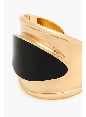 1h可退 潮奢 ZIMMERMANN 女士 镀金珐琅手镯 1037XF24GOLDBLACK