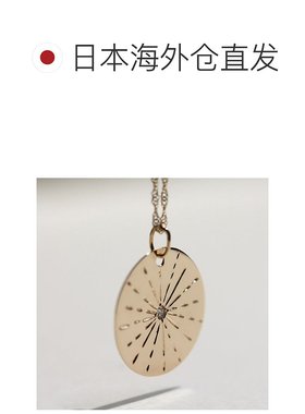 1h可退 日本直邮cui-cui 钻石金币吊坠项链 K10YG 783064