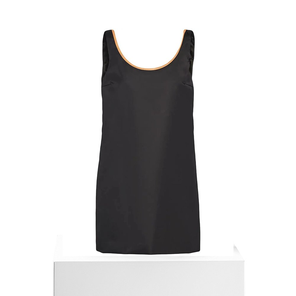 1h可退 PRADA 女士连衣裙 230709SOOO1WQ80002 SS2024 黑色 - 图3