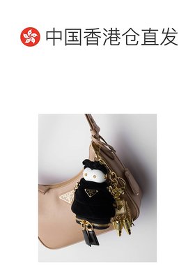 香港直邮PRADA 女士项链 1TT2112C68F0002 SS2025 黑色 软机器人