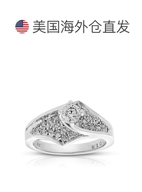自营 vir jewels0.80 克拉钻石订婚戒指 14K 白金婚礼新娘 - 白色