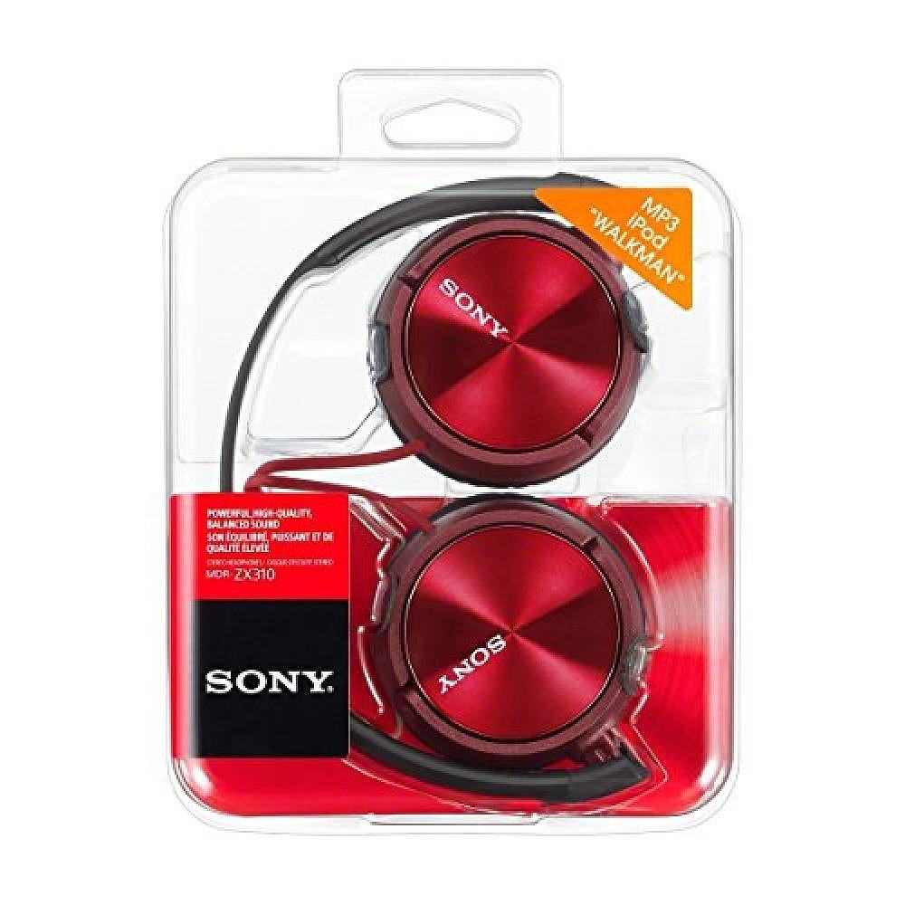 【日本直邮】SONY索尼MDRZX310R头戴式耳机重低音炮带麦克耳机红,淘宝优惠券,粉丝福利购,淘宝优惠卷