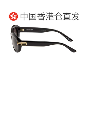 香港直邮Balenciaga 巴黎世家 女士 黑色 Casino Round 太阳镜 BB