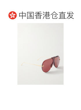 香港直邮LOEWE 罗意威 女士 飞行员镀金醋纤太阳眼镜 LW40192U30S