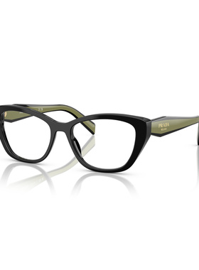 PRADA 女士眼镜 PR19WV03K1O1 SS2026 黑色 全框眼镜
