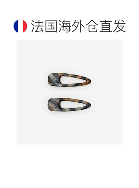 自营欧洲直邮Burberry博柏利 Check女士米色醋酸纤维发夹配饰