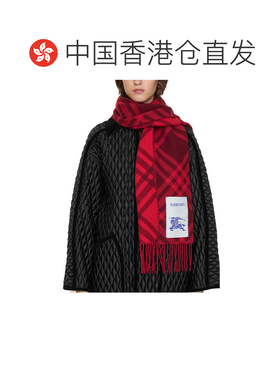 香港直邮BURBERRY 26秋冬新品女士经典战马标羊绒围巾披肩