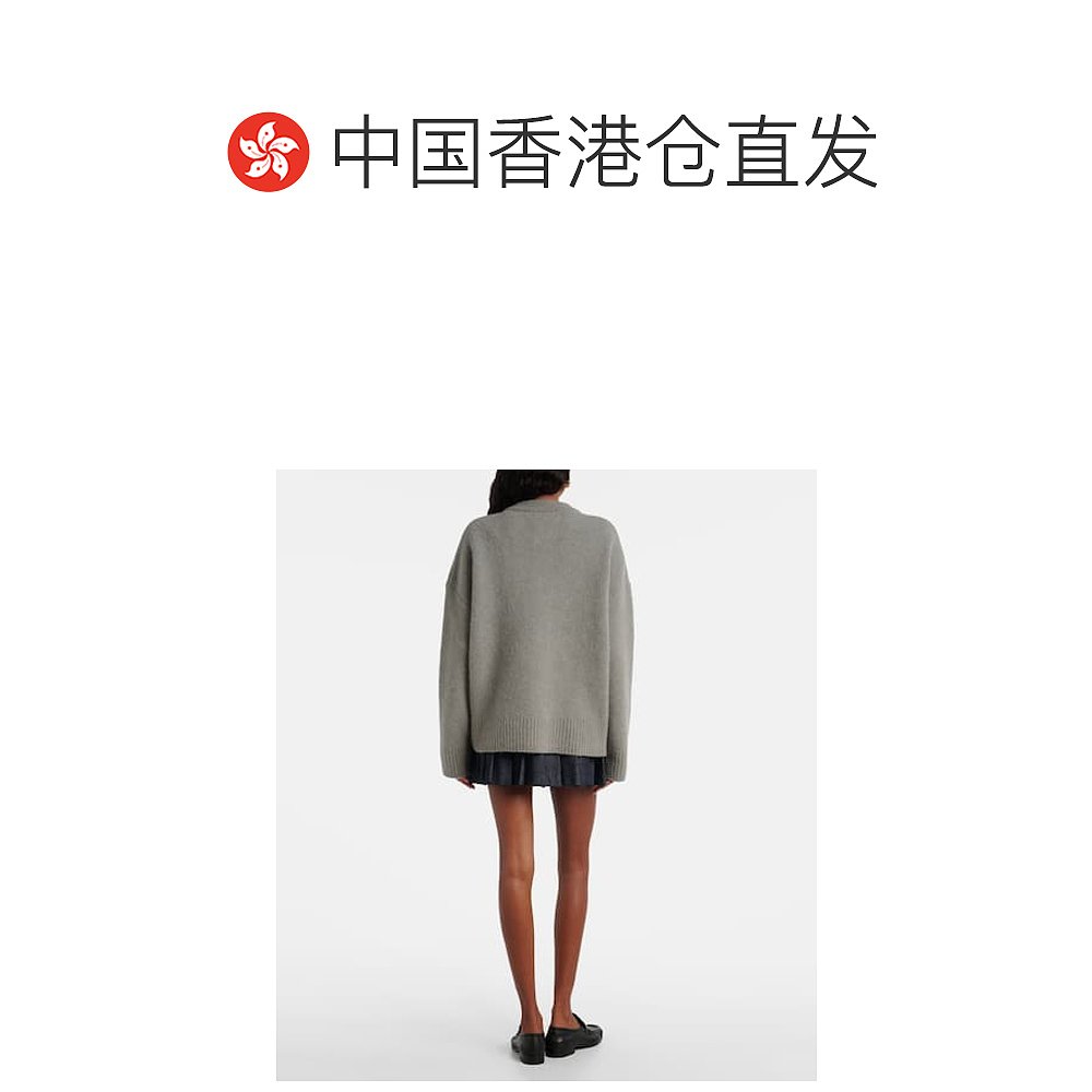 1h可退 香港直邮潮奢 Ami Paris 女士 Ami de Cœur 羊驼毛羊毛混 - 图1