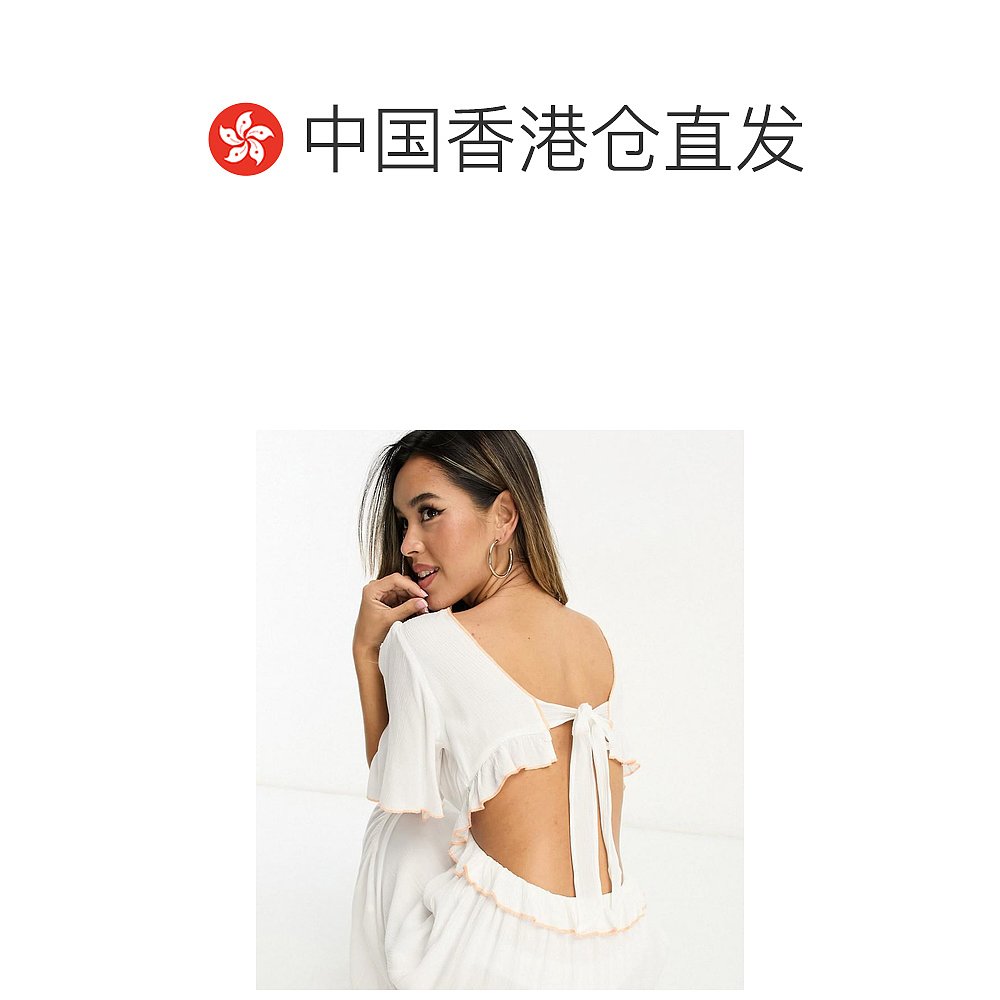 香港直邮潮奢 river island 河岛 女士“River Island” 刺绣剪口 - 图1