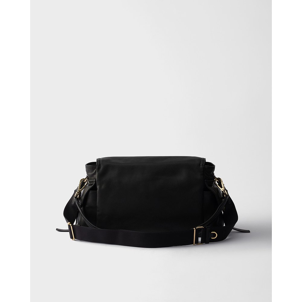 欧洲直邮PRADA(中国)大号 Prada Explore 纳帕皮翻盖单肩包 - 图2