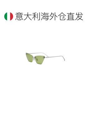 欧洲直邮FENDI 女士眼镜 FE4160US16N AW2025 绿色 无框太阳镜