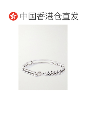 1h可退 香港直邮潮奢 Saint Laurent 圣罗兰 男士 镀银链条手链 8