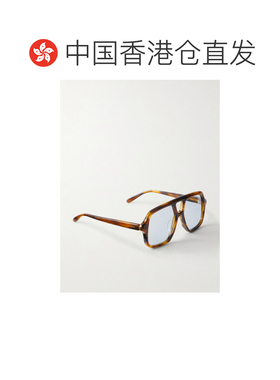 香港直邮LOEWE 罗意威 男士 飞行员龟甲色醋纤太阳眼镜 LW40161U5