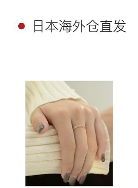 1h可退 日本直邮ANE MONE 女士 立体水钻纤细闪耀戒指 DG340052R