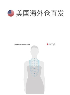 1h可退 【美国直邮】givenchy 通用 项链纪梵希水晶吊坠毛衣链