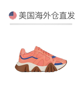 自营Versace Leather Chunky Men's Sneakers - orange 美国奥莱