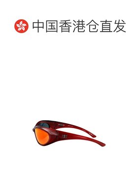 1h可退 香港直邮BALENCIAGA 男士眼镜 BB0384S005 SS2025 红色