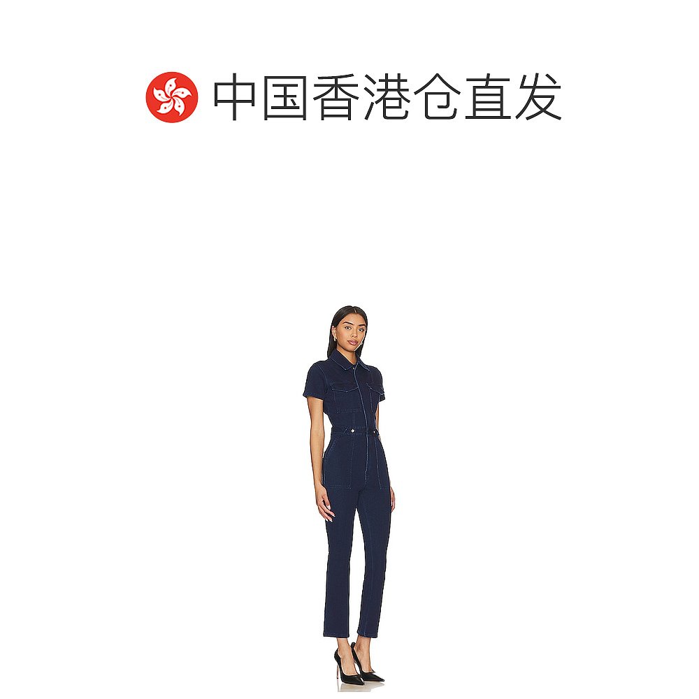 香港直邮潮奢 GOOD AMERICAN 女士 For Success 合身连衣裤 GMJS3 - 图1