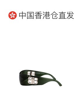 香港直邮BALENCIAGA 女士太阳镜 BB0359S006 AW2025 军绿色