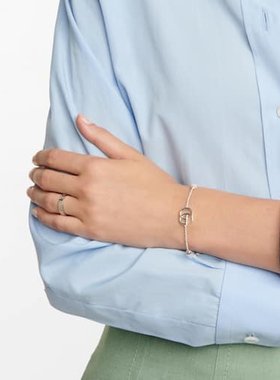 潮奢 Gucci 古驰 女士 符号18kt白金戒指 000919