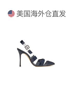 自营Manolo Blahnik Calfskin High Heel Women's Pumps - blue