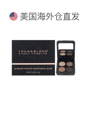 美国直邮Youngblood扬布拉德灰烟矿物四色眼影盘女士眼影4g正品