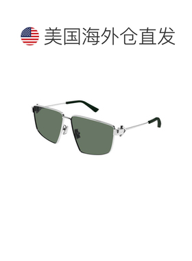 自营bottega venetaBV1223S 003银色/绿色-银色 美国奥莱直发