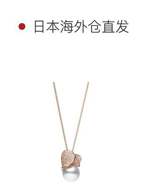 日潮跑腿Mikimoto御木本男女玫瑰金项链圆珠小众高级携带60cm珍珠