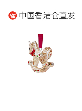 香港直邮SWAROVSKI 姜饼摇木马车挂饰流光溢彩礼物挂件摆件562760