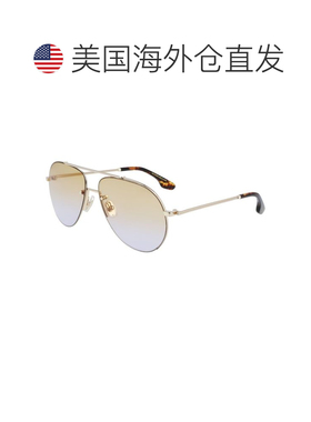 自营Victoria Beckham Metal Women's Sunglasses - gold 美国奥