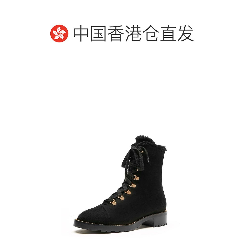 香港直邮STUART WEITZMAN 女士磨砂皮短靴 KOLBIE-CHILL-BLK