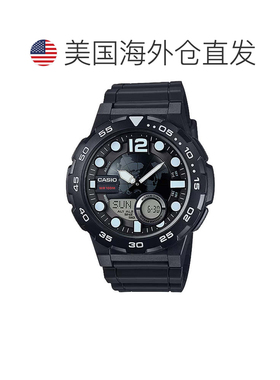 自营Casio Men’s Analog-Digital Watch with Black Dial - AEQ-