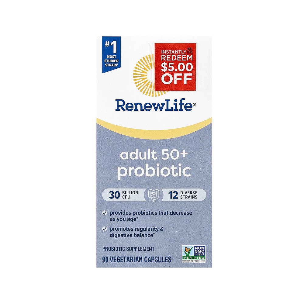 香港直发renew life50+成年人益生菌胶囊90粒-图0