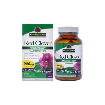 Nature's Answer Red Clover Top Capsules ທໍາມະຊາດດູດຊຶມ 90 Capsules ສໍາລັບແມ່ຍິງ