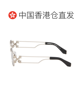 香港直邮off-white 男士 银色 Allen 太阳镜 OW10277207607207SHI