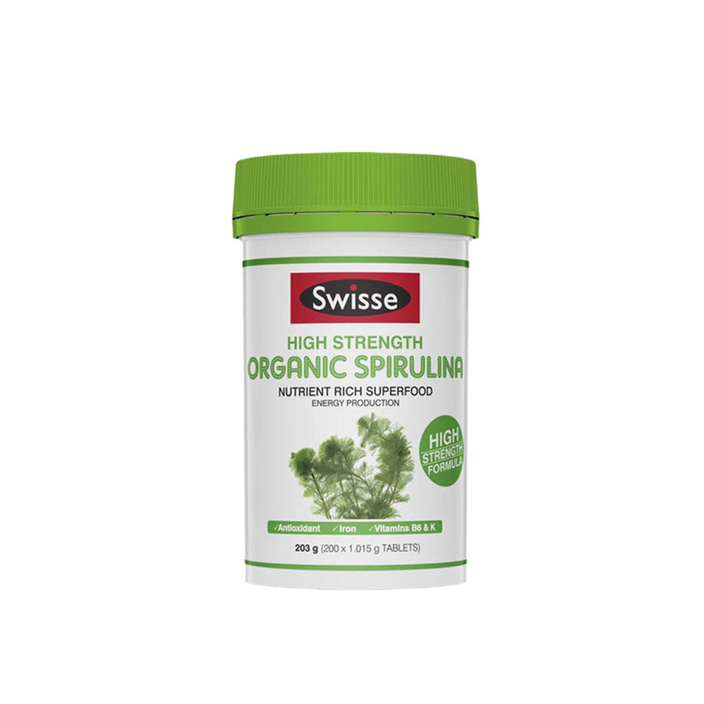 澳大利亚直邮Swisse斯维诗高浓度螺旋藻粉有机片重回活力200粒*2,淘宝优惠券,粉丝福利购,淘宝优惠卷