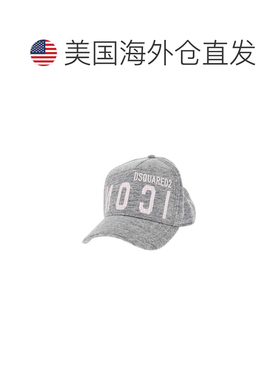 自营dsquared2图标破裂徽标棒球帽-灰色 美国奥莱直发配饰