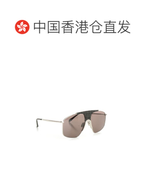 香港直邮ALAIA 女士太阳镜 AA0098S001 SS2026 银色 鳄鱼纹飞行员