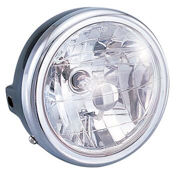 Japan direct mail Kitaco multi-reflector headlight assembly 130mm ເສັ້ນຜ່າສູນກາງ chimpanzee ສີດໍາ 800 0601000